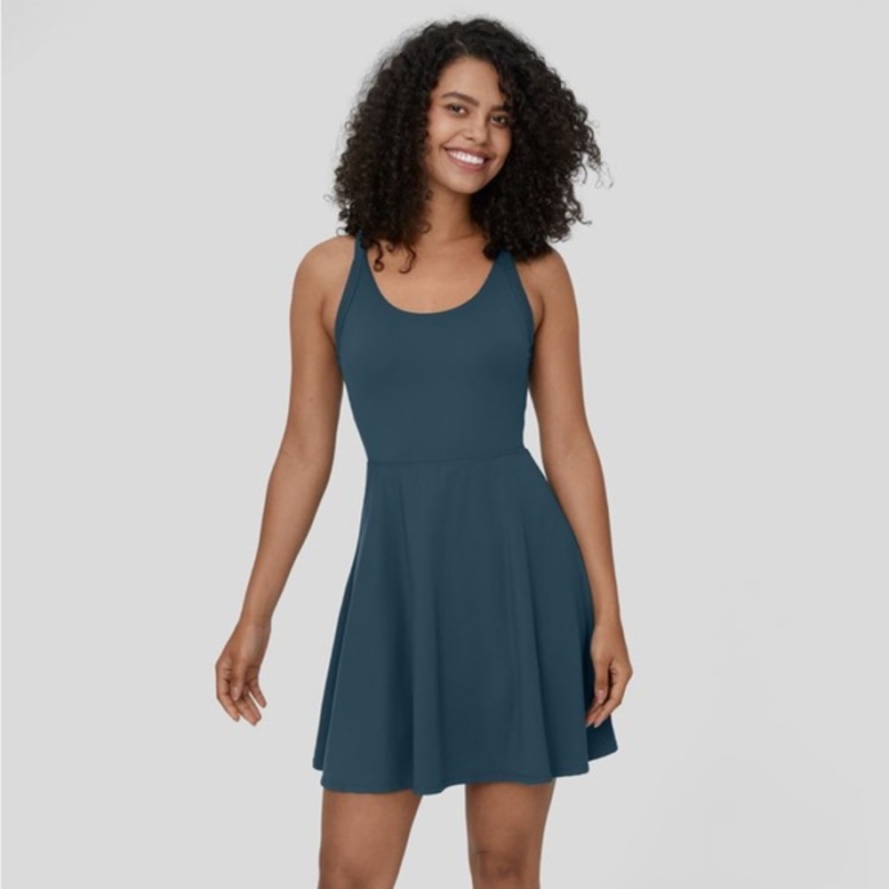Halara Backless Twisted Flare Mini Dance Active Dress Length NWT Medium